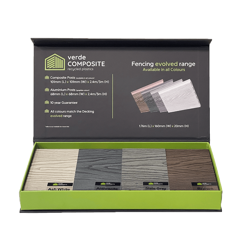 Evolved Composite Fencing Sample Pack – 4 Colours Presentation Set Image